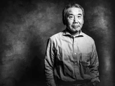 Der Schriftsteller Haruki Murakami am 07.11.2014 in Berlin.
